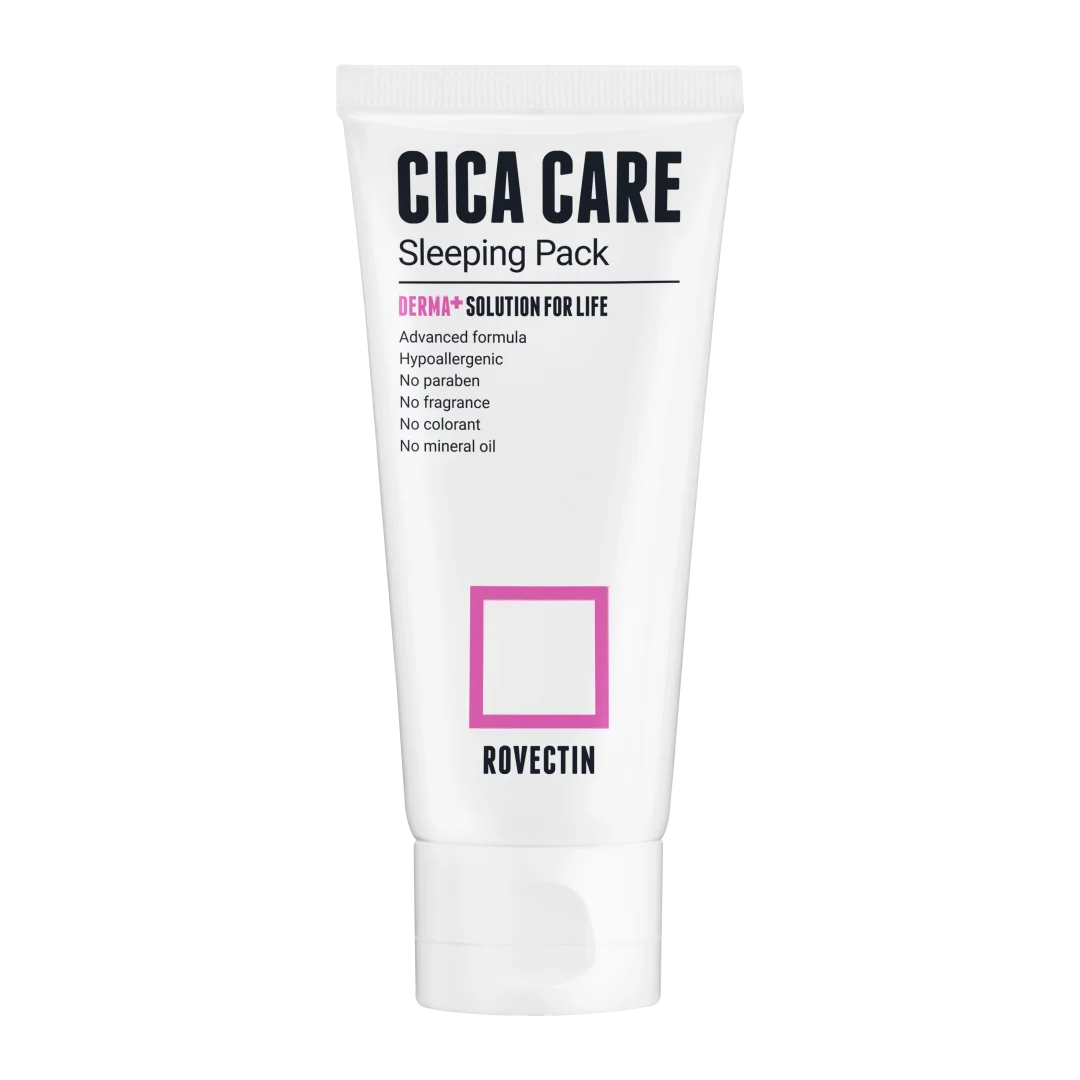 ROVECTIN Ночная маска Успокаивающая Skin Essentials Cica Care Sleeping Pack 80мл | Красота и здоровье