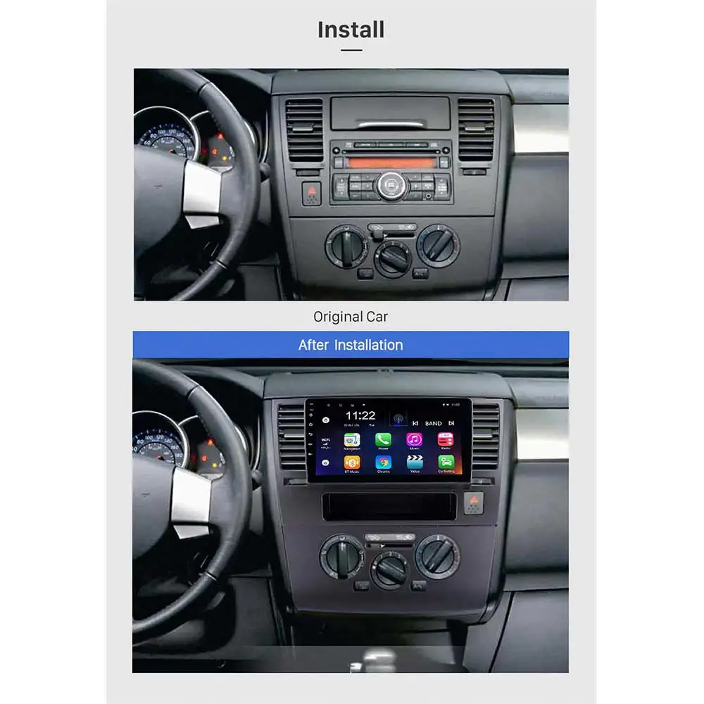 Lionet gps навигация для автомобиля Nissan Tiida 2005 2010 9 дюймов RN1014X|GPS транспорта| |