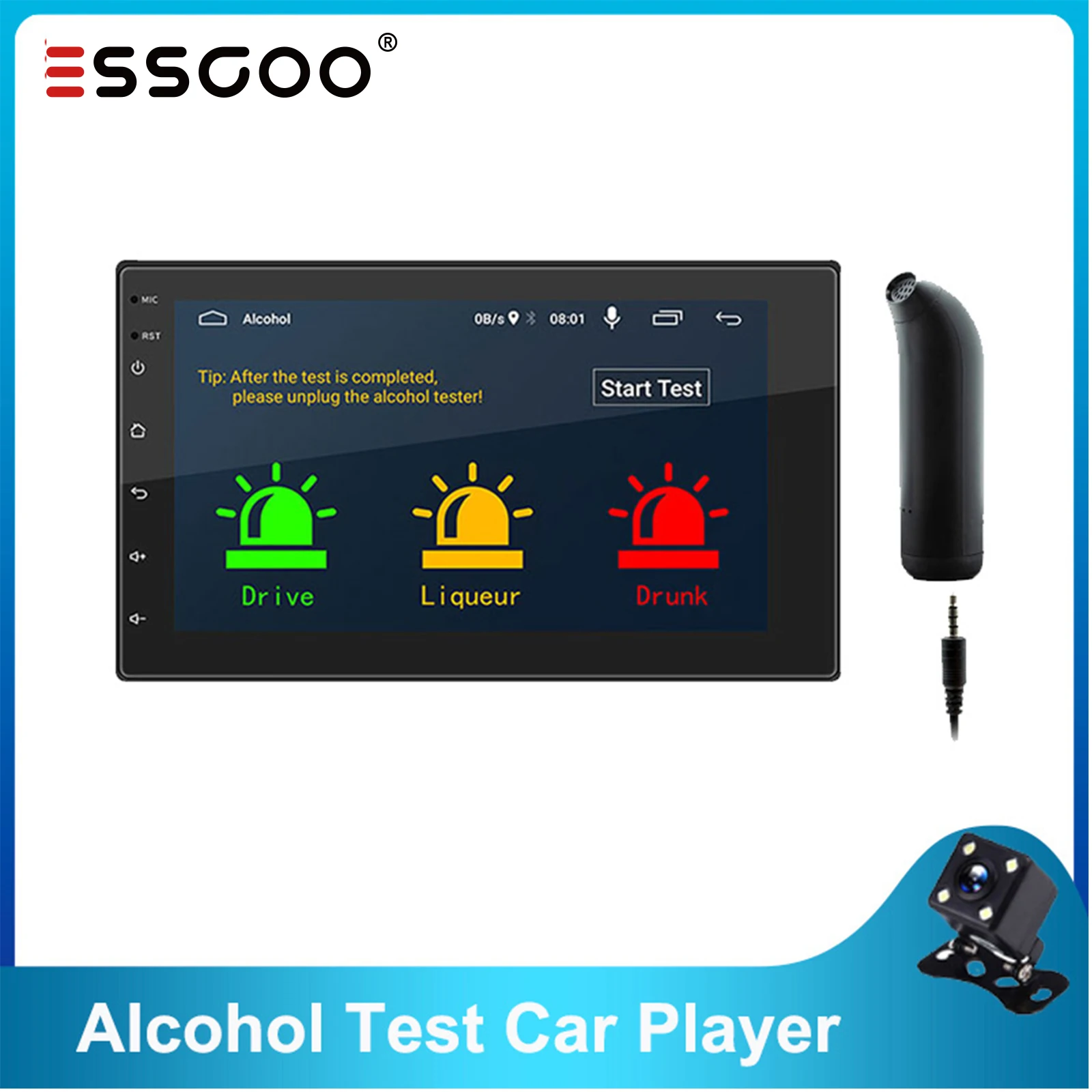 

Автомагнитола ESSGOO, 7 дюймов, Android 10,1, 2 DIN