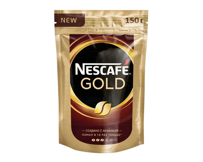 Nescafe gold сублимированный с добавлением молотого пакет