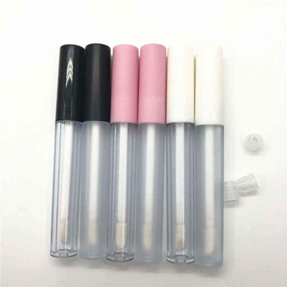 

1PC Empty Plastic Lip gloss Bottle Round Lip Gloss Tube Travel Use Lip Glaze Cosmetic Container Refillable Bottles