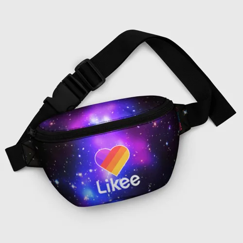 Поясная сумка 3D LIKEE Яркий принт удобная и вместительная для путешествий отдыха. |