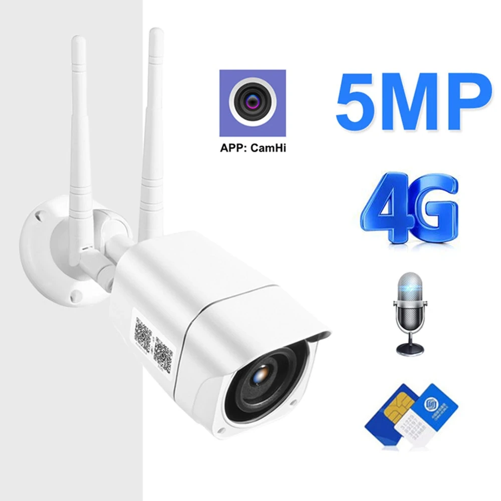 HiCam приложение управление 5MP 3g 4G наружная камера Wifi CCTV камера IR Vision наружная P2p мини Ip камера видеонаблюдения провод