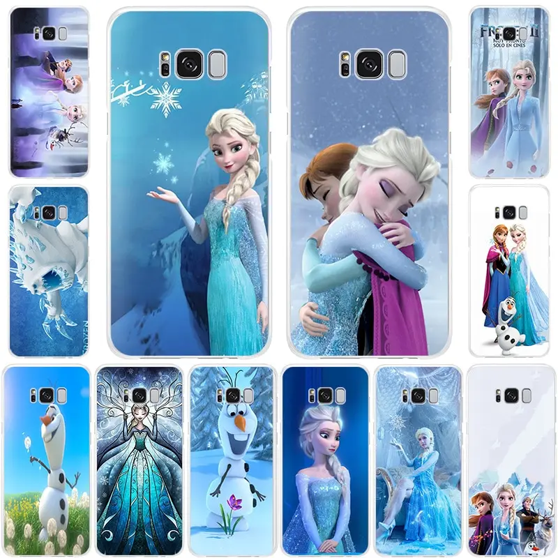 Милый мягкий силиконовый чехол для телефона с принцессой Эльзой и Анной Frozen 2 Samsung