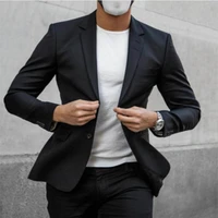 2022 latest coat pants designs black men suit slim fit elegant tuxedos wedding business party dress summer 2 pcs jacketpants