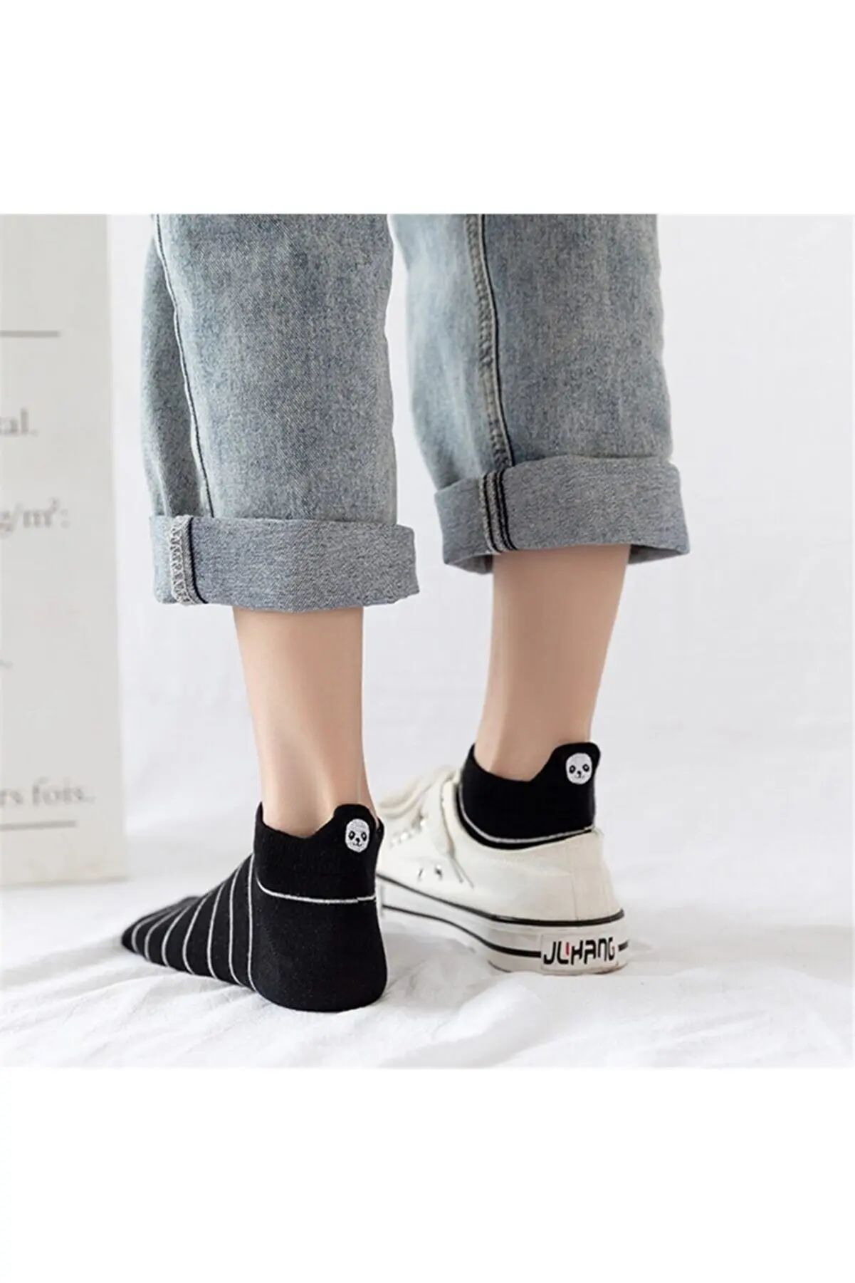 10 pair 20 PCs Fun Women 'S Socks Men 'S Socks Different Cute Pattern Quality Suitable For Daily Use Unisex Color kawaii lolita designer