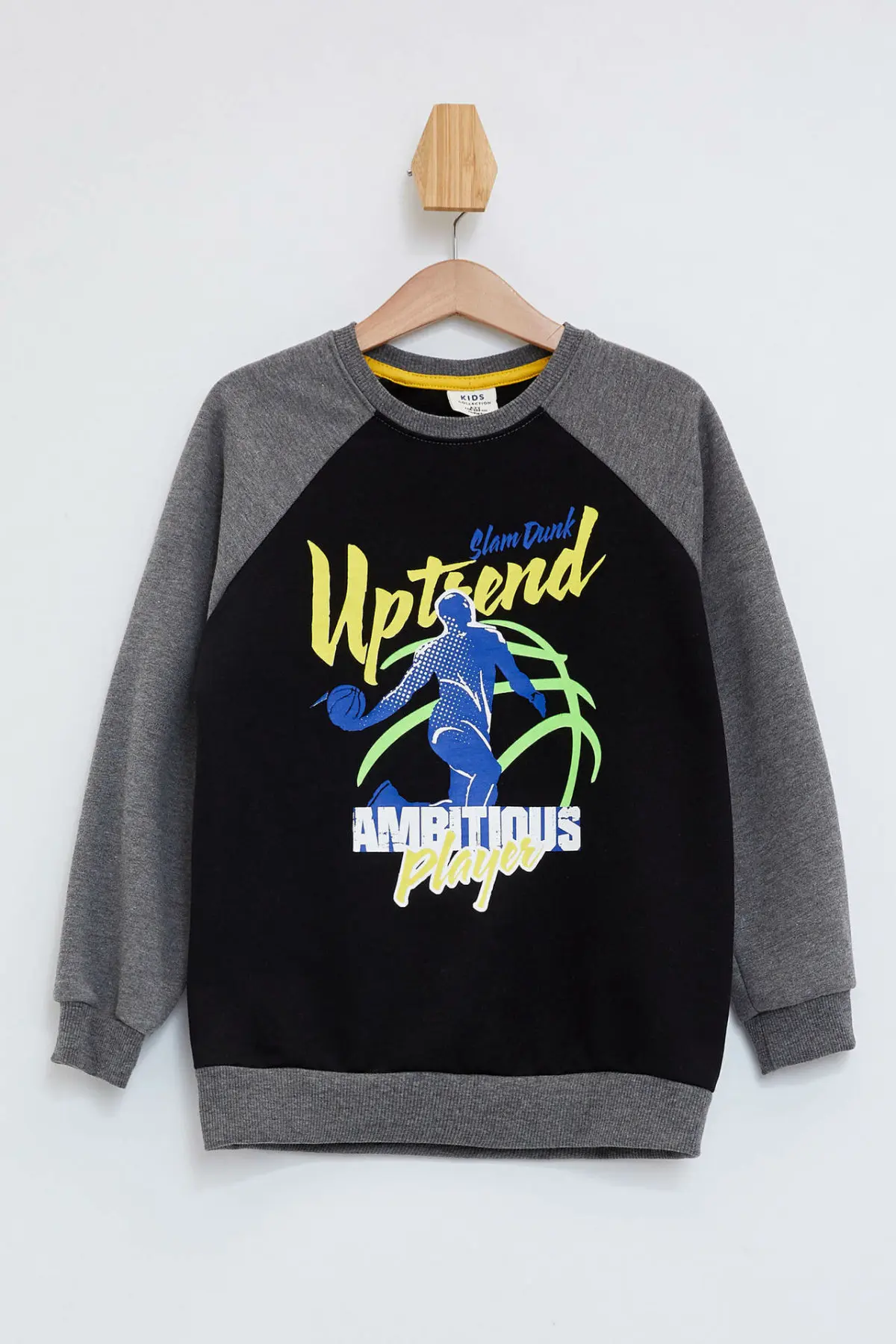 DeFacto для мальчиков Модный пуловер с буквенным принтом в стиле пэчворк