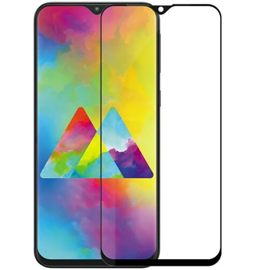 Защитная пленка для SAMSUNG GALAXY M20 Cristal completo cubre todo Negro Full Glue | Мобильные телефоны и