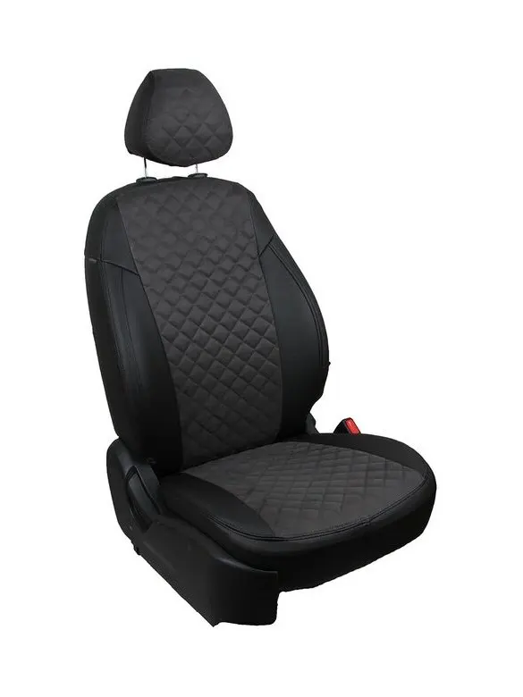 Чехлы для Volkswagen Jetta 5 гольф 6 2003-2012 управляющего блока полета темно-серый алькантара с алмазным дизайном vo-dzh-dzh5-chets-ar.