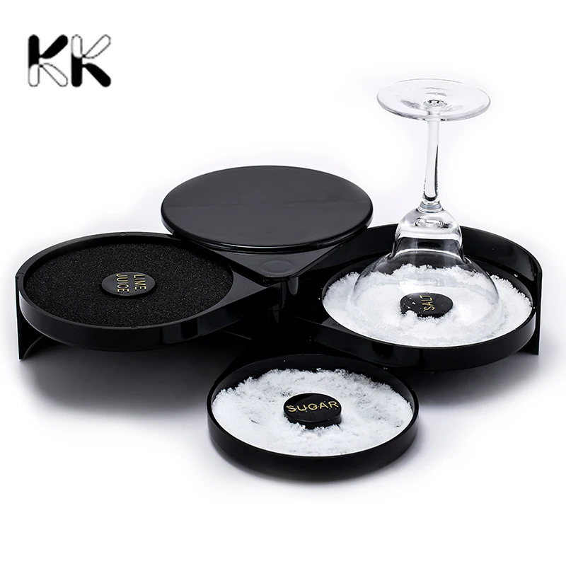 Барная трехуровневая соляная кромка для Coktails барная посуда коробка приправ