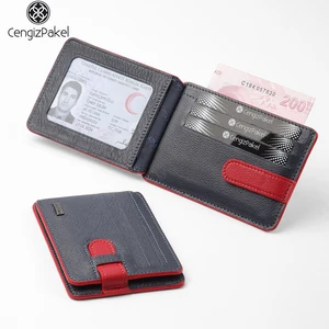 new 100 cow genuine leather credit card case mini id card holder for man slim men wallet card holder small bag free global shipping