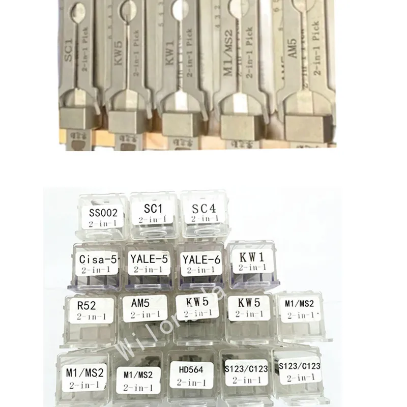 Инструменты Lishi SS001 SS002 pro SS002R M1/M2 AM5 R52 KW1 KW5 SC1 SC4 для открывания замков гражданский
