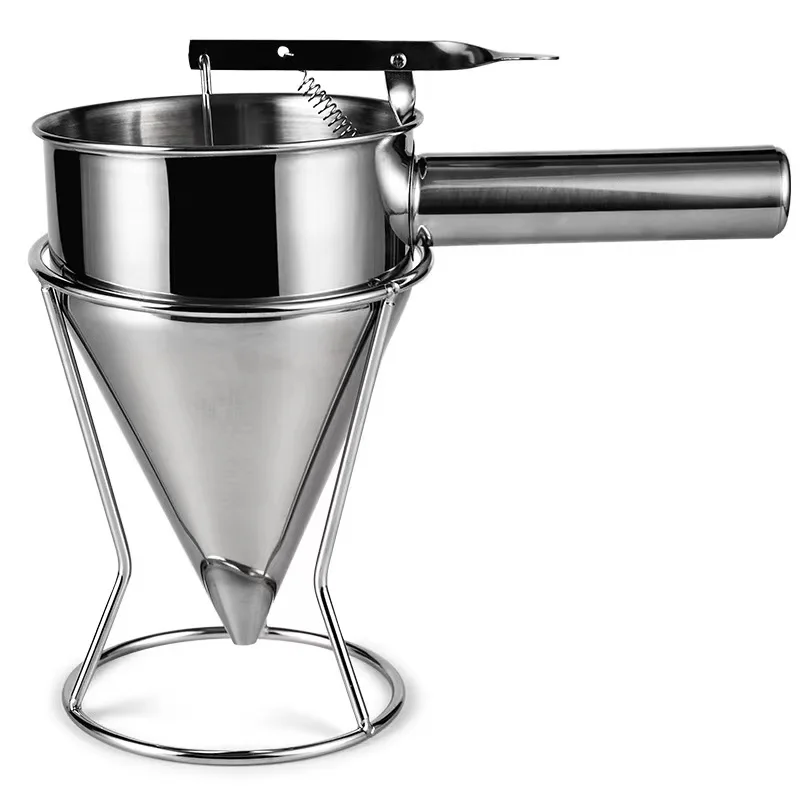

Stainless Steel Cone Small Meatball Making Machine Kitchen Sushi Tool Diy Paste Measuring Funnel Bracket