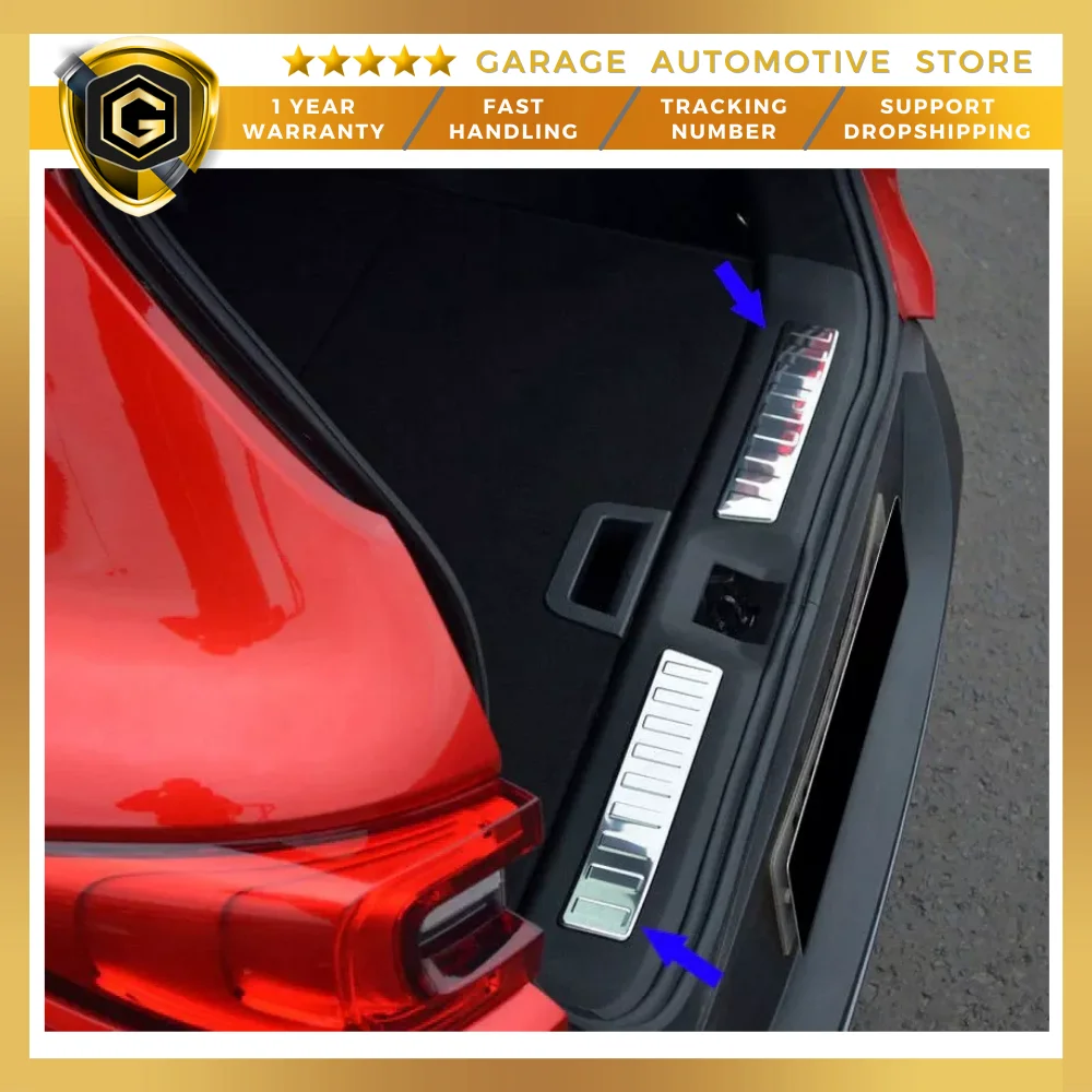 

For Renault Kadjar Chrome Rear Trunk Sill 2 Piece 2015 Above Car Quality Designed Turkey