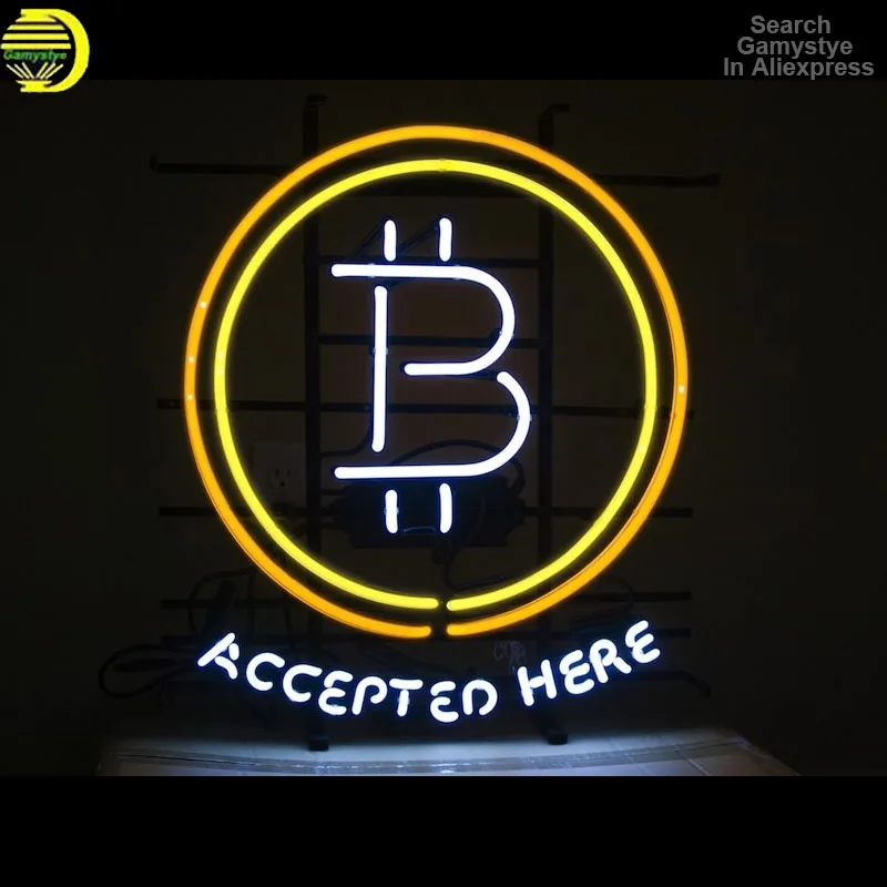 

Neon Sign Buy Sell Here Bitcoin ATM Custom Beer Bar Glass Neon Light Sign Accepted Here Bitcoin Coin Desk Lamp Commercial Decor