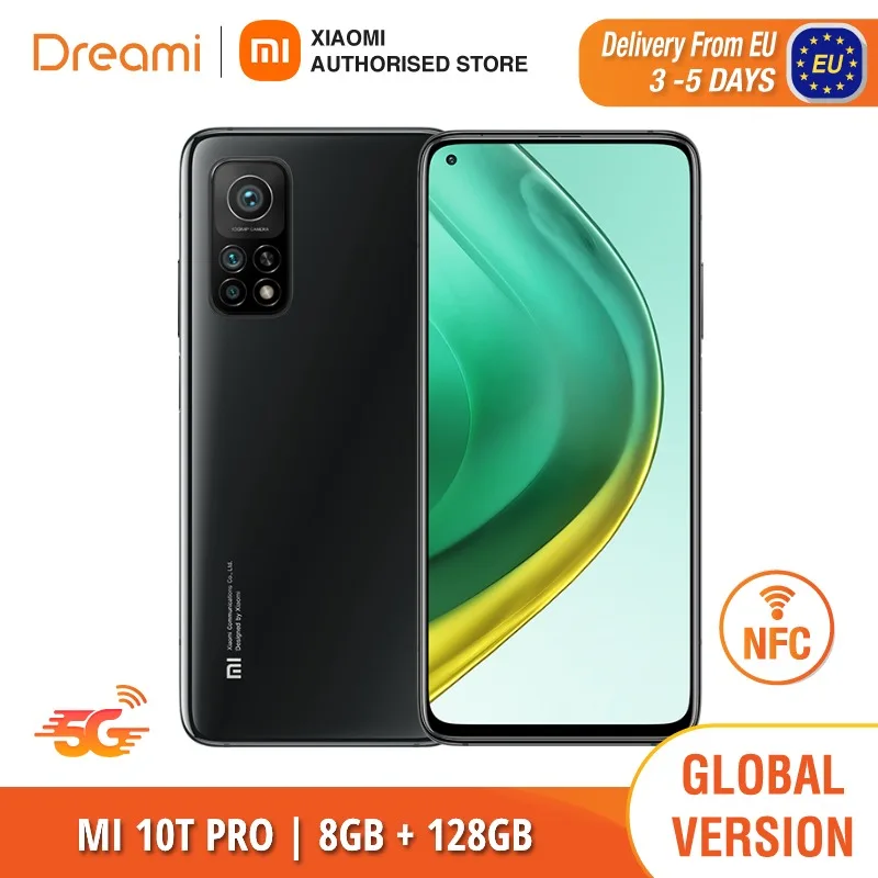 Глобальная версия Xiaomi Mi 10T Pro 5Г 128ГБ ROM 8ГБ RAM (абсолютно