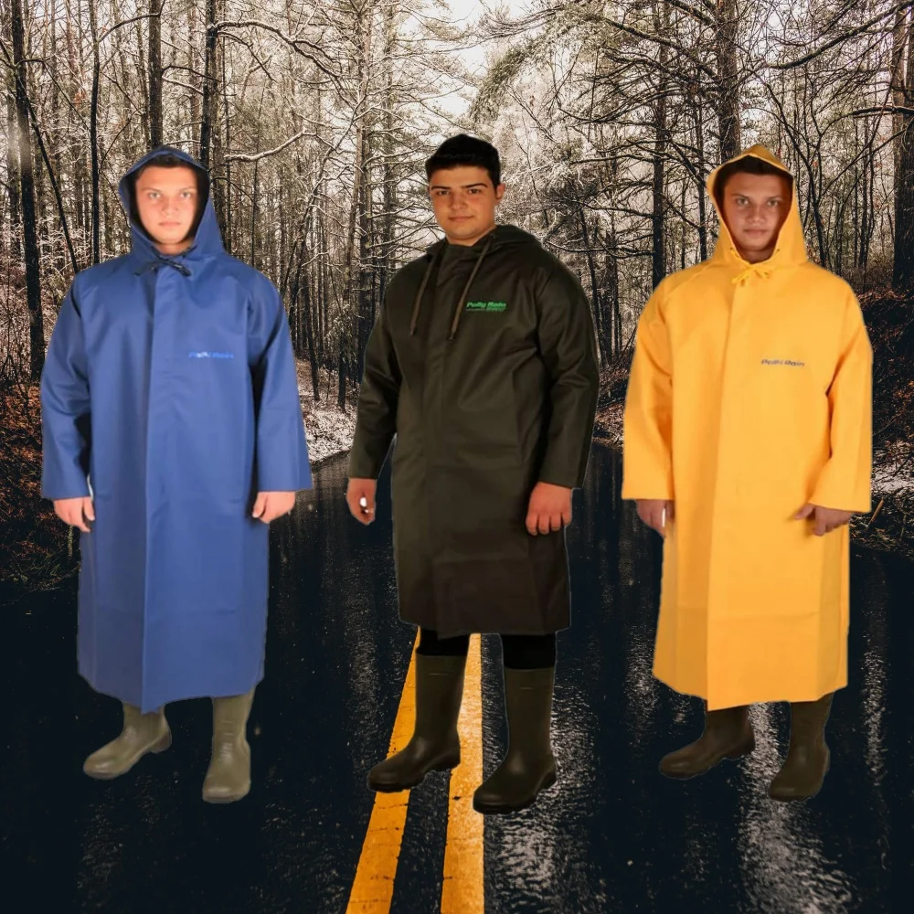 ПВХ легкий водонепроницаемый устойчивый к холоду с капюшоном утолщенный