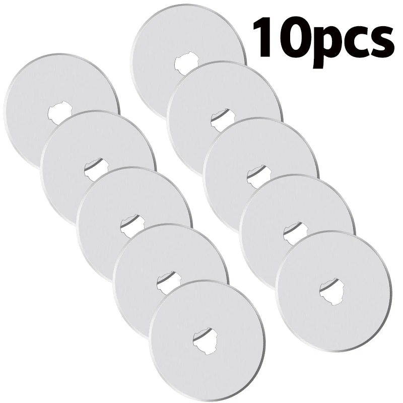 

Rotary Cutter Blade Round Quilting 10Pack 45mm Circularc Includes Plastic Blade Storage Case and Replacement Blades