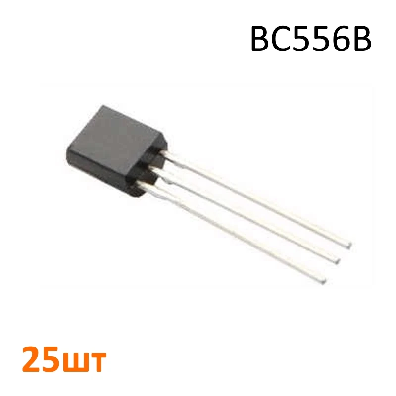 BC556B DC Components Биполярный транзистор PNP 65В 0.1А 25шт |
