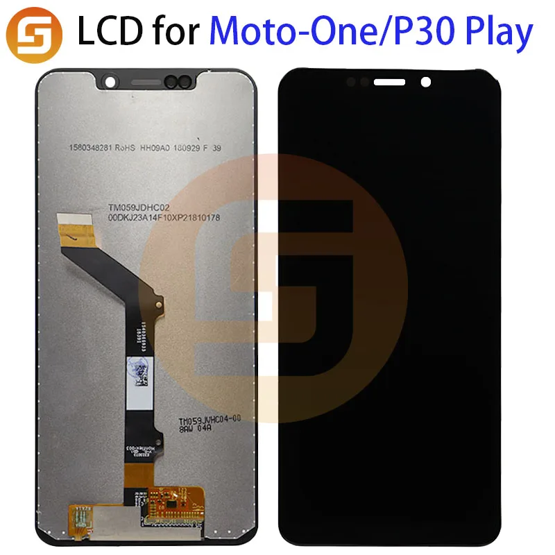 Высококачественный ЖК-дисплей 5 9 дюйма для Motorola Moto One P30 Play с сенсорной сборкой