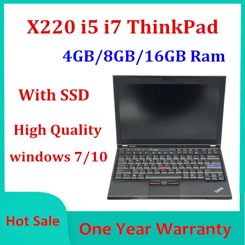 2021 хит! Для Lenovo ThinkPad X220 i5 2410M i7 2620M 4 ГБ/8 ГБ/16 ГБ ОЗУ SSD 12,5 
