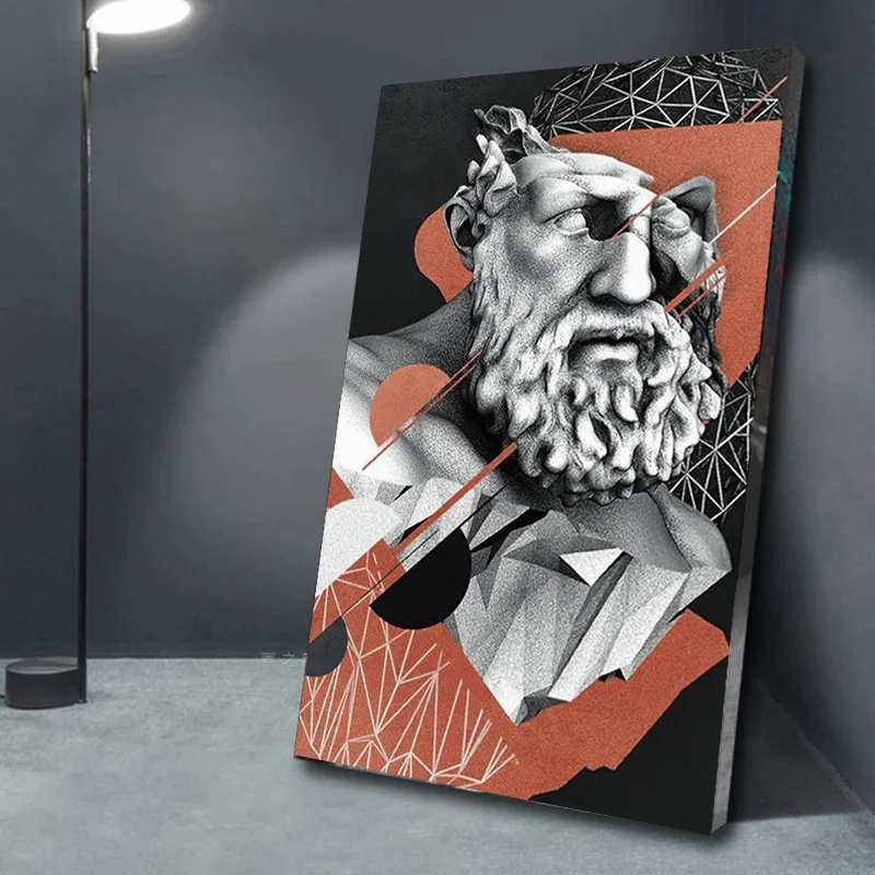 

Creative Sculptures Prints On Canvas Painting Abstract Statue Posters And Prints For Living Room Artistic Home Decor Cuadros