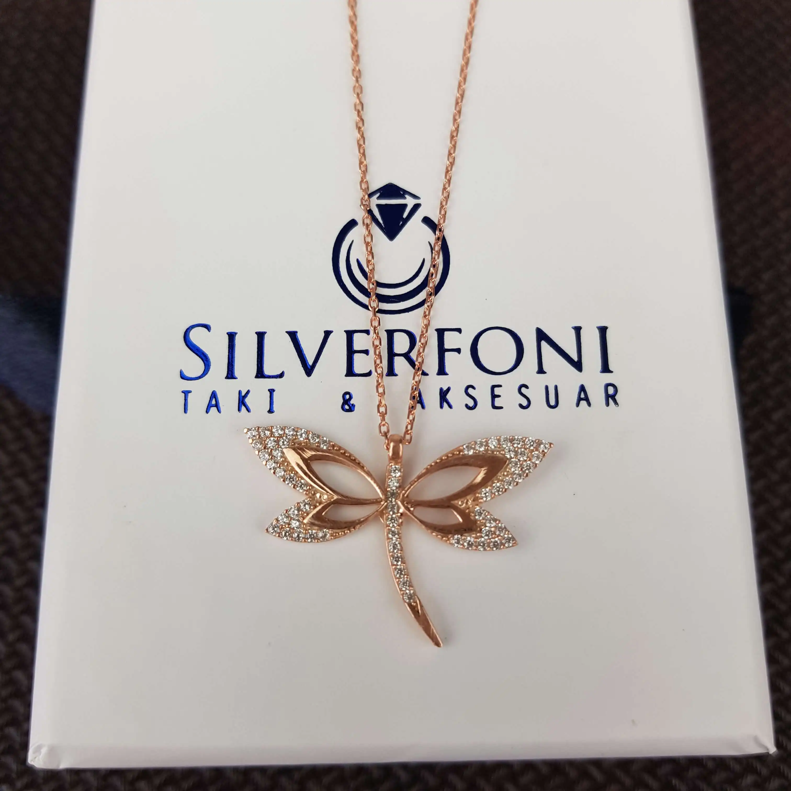 Collier libellule en argent Sterling 925 pour femmes, cadeau en pierre de Zircon or Rose, pendentif précieux d'anniversaire, chaîne élégante et Cool de luxe