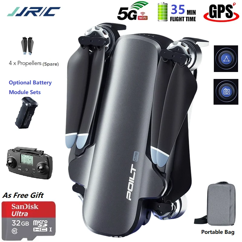 JJRC X17 серебристо серый 6K ESC HD Камера беспилотные летательные аппараты с GPS 5G Wi Fi 2