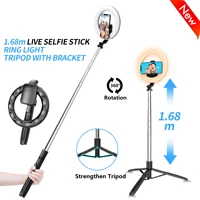 4 in 1 new led ring light photographic selfie ring lighting with stand for smartphone youtube video studio tripod ring light