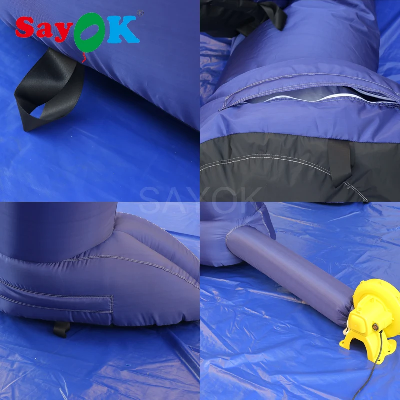 Гигантский синий надувной верблюд Надувное животное наружная надувная модель