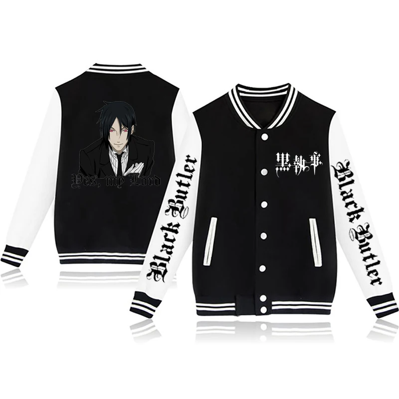 Мужская куртка-бомбер аниме черный Батлер Z Топ осень-весна 2022 куртка спортивная