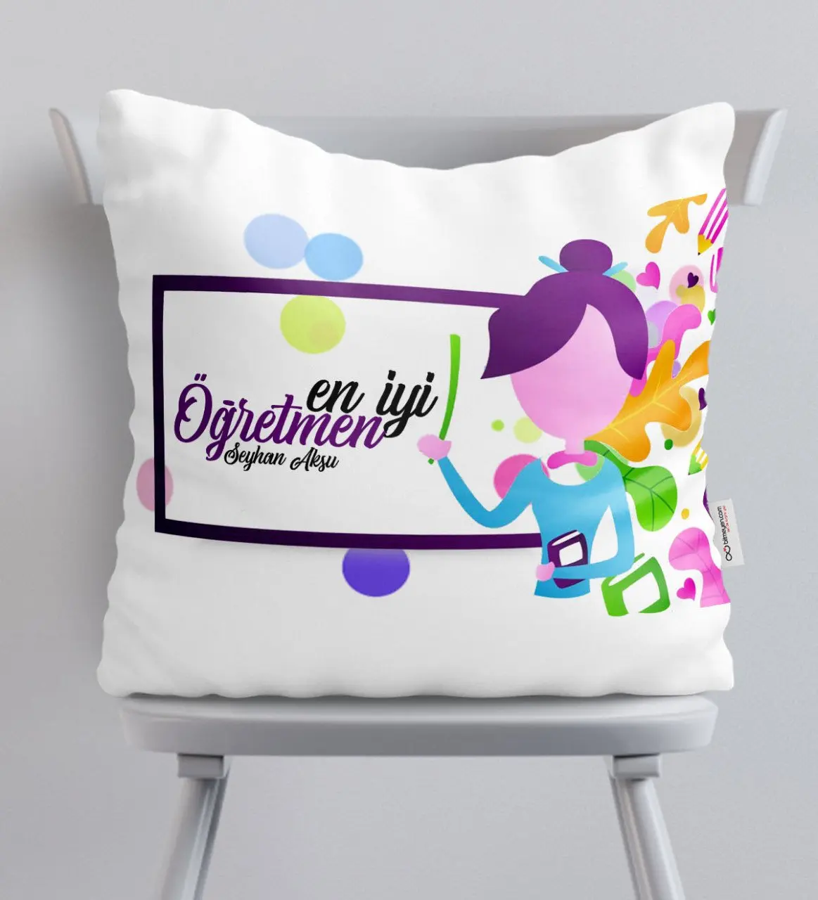 

Personalized Best Teacher Satin Pillow-2