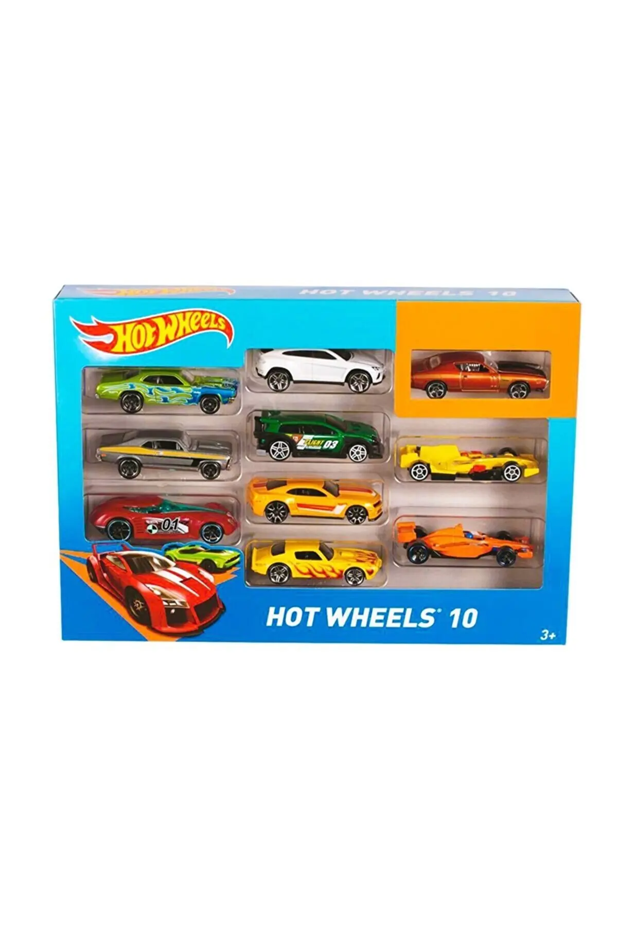 

Hot Wheels 10'lu набор автомобилей различные цвета игрушечные автомобили Спорт классический гонки