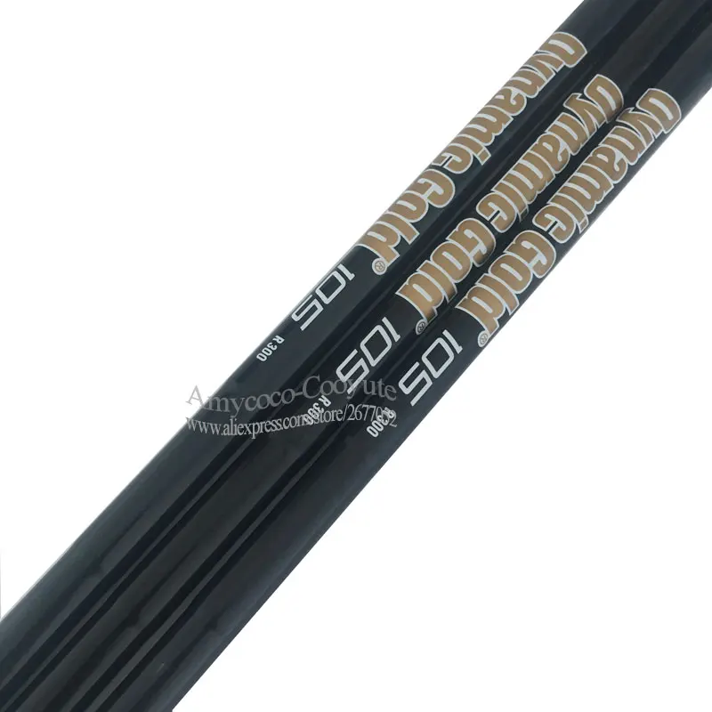 Новые металлические клюшки Динамический вал золото 105 R300 Гибкий Стальной Вал 0 370