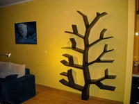tree branch shaped bookcase wood tree bookshelf decorative wood library wooden wall rack wooden shelf