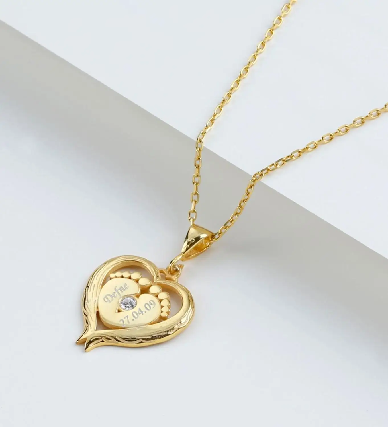 

Vaoov 925 пробы Серебряные Персонализированные детали в форме сердца-Сделано в Турции