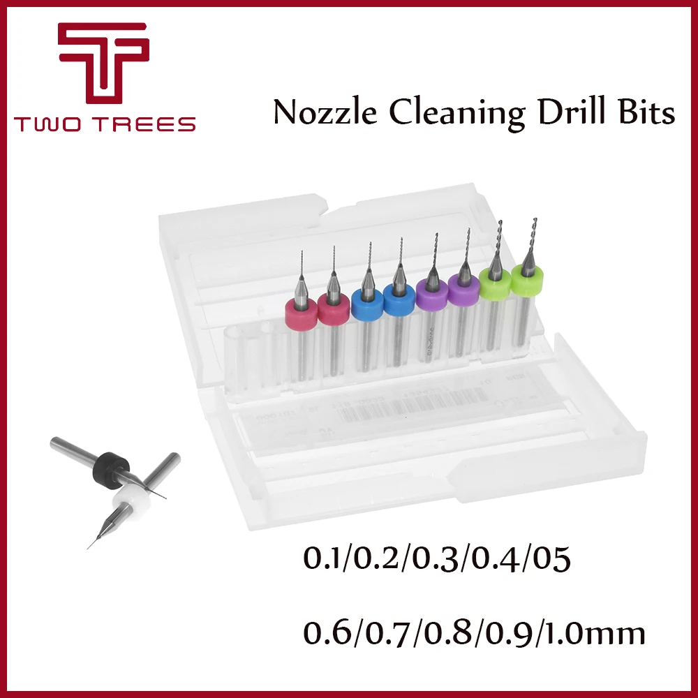 10 шт./компл. 3D принтеры насадка сверло для очистки дюймовые сверла сверления