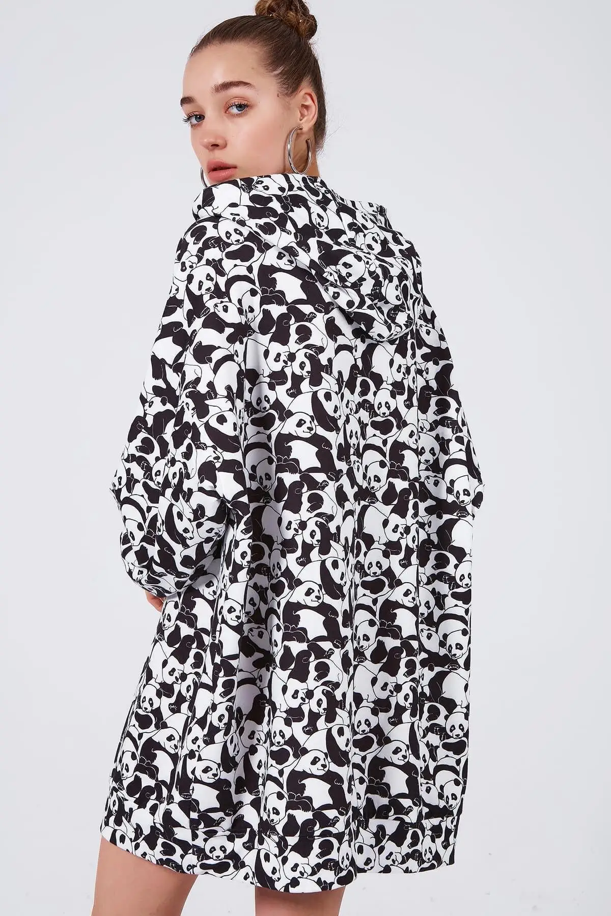 

Printed Oversize Sweatshirt Dress