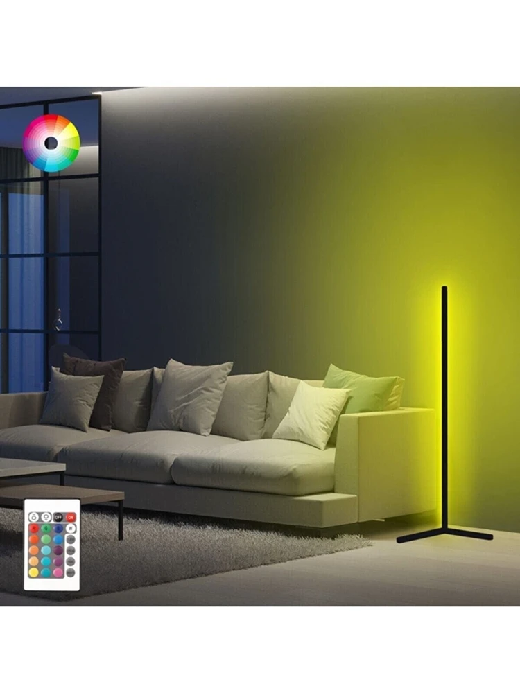 

Decorative Minimalist Led Floor Lamp Animated Operated 256 Color Corner Lamp Lighting Home Office Night Sinema Balanced Turkey