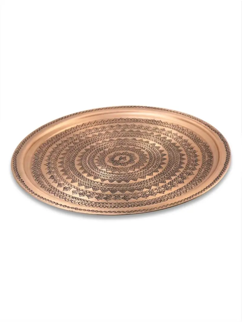 Bandeja de cobre ciruela 36 cm-0