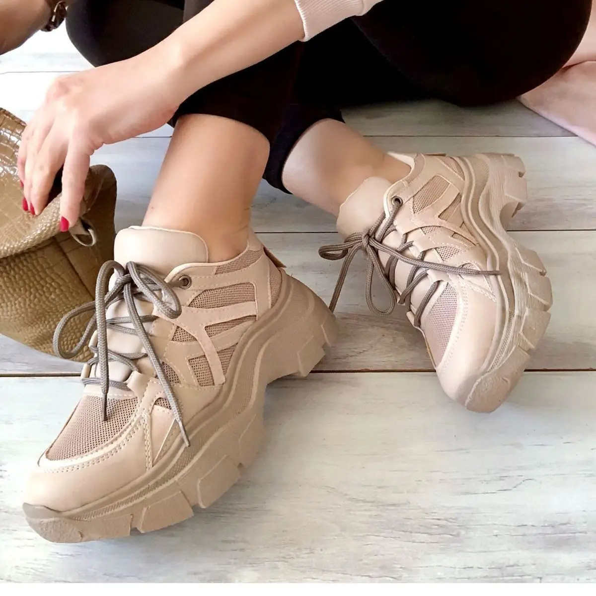 

Aryanna Women Sneaker Casual Breathable Comfortable Platform Sport Shoes Fashion Design Elegant Running Walking Lace Up Ladies Shoe Sneakers Sport Shoes Fashion