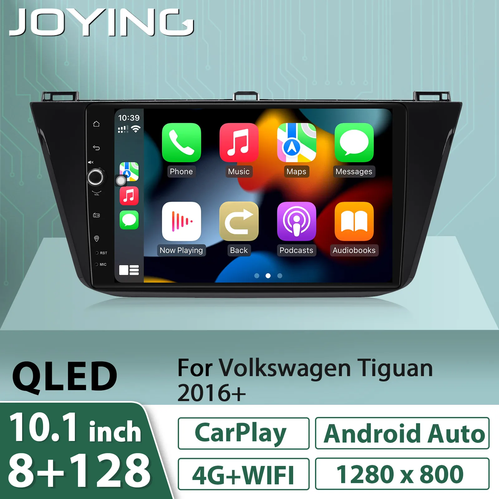 Головное устройство JOYING 8 Гб 128 ГБ 1280*800 для Volkswagen Tiguan 2 Mk 2016-2020 мультимедийный