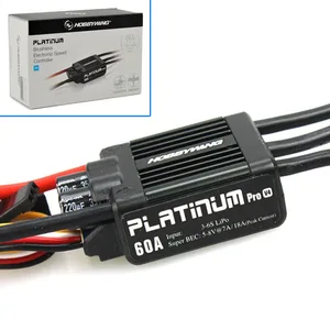 Оригинальный HobbyWing Platinum PRO V4 60A ESC (3S-6S) для вертолета класса 450-480 (Пропеллер: 325-360 мм)