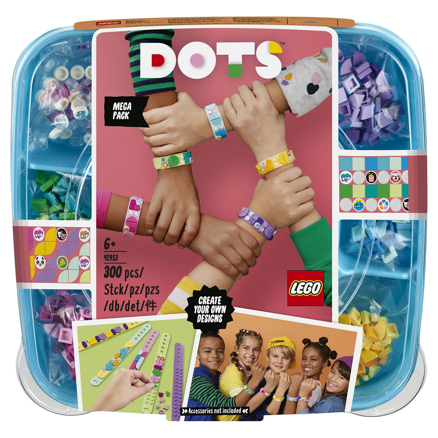 Набор для творчества LEGO DOTS 41913 Большой набор создания браслетов | Игрушки и хобби