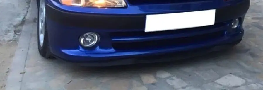 Универсальная губа для переднего бампера Peugeot 106 GTI CUPRA R 3 шт. диффузор черный