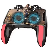 pubg mobile gamepad controller double cooling strong fan gaming triggers with 2200 mah for 4 7 6 5inch iphone and android phone