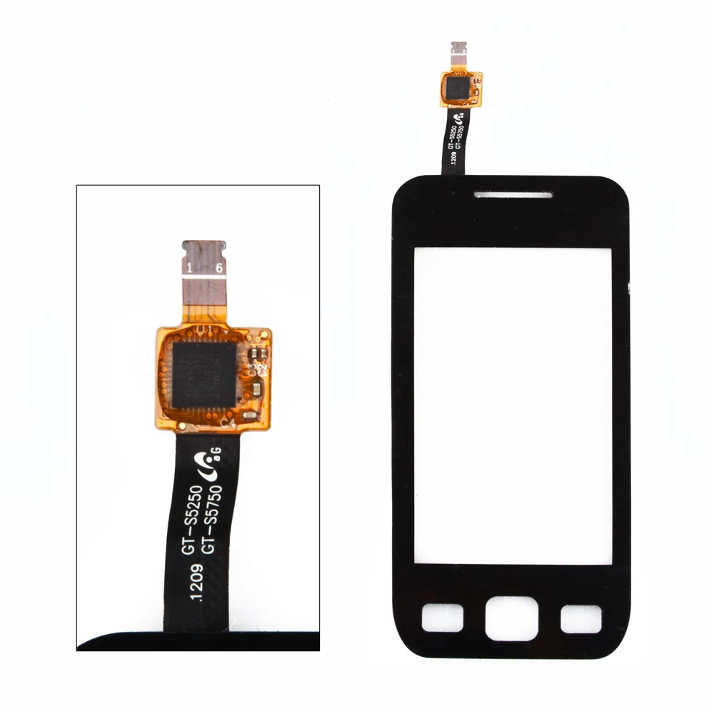 Touch glass (touchscreen) for Samsung Wave 525 gt-s5250 s5750 Black |