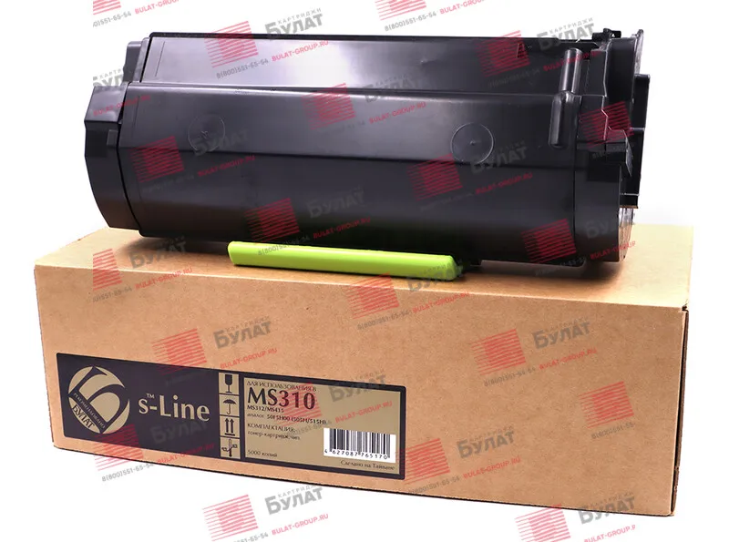 Laser Cartridge damask S-line 51f5h00/50f5h00 for Lexmark ms310 ms312 (black 5000 P.) Universal | Компьютеры и офис