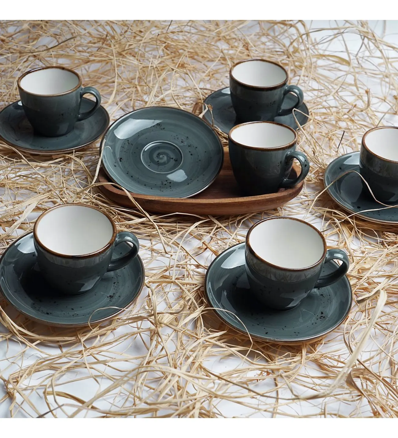 

Porcelain Set of 6 Coffee Cups 12 Pieces Turkish Coffee and Espresso Set Turkish Production Nostalgia Set