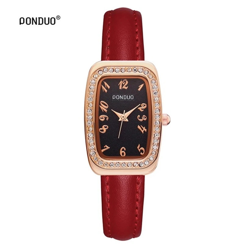 

Fashion Ladies Women Waterproof Watch Diamond Small Quartz Leather Casual Bracelet Luxury Brand Cheap Woman Dress Watches Clock